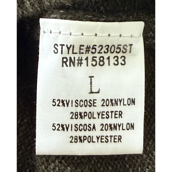 Women’s Olive Knit Pullover Sweater Button Shoulder Cozy Fall Casual Layering Lg - Picture 6 of 9